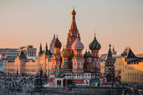 The Famous Saint Basil's Cathedral in Russia