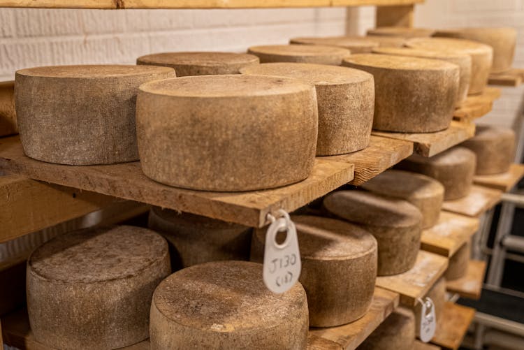 Cheese Barrel Ripening In The Storage Room