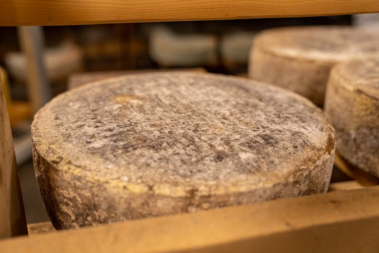 Close-up Photo Of Aged Cheese