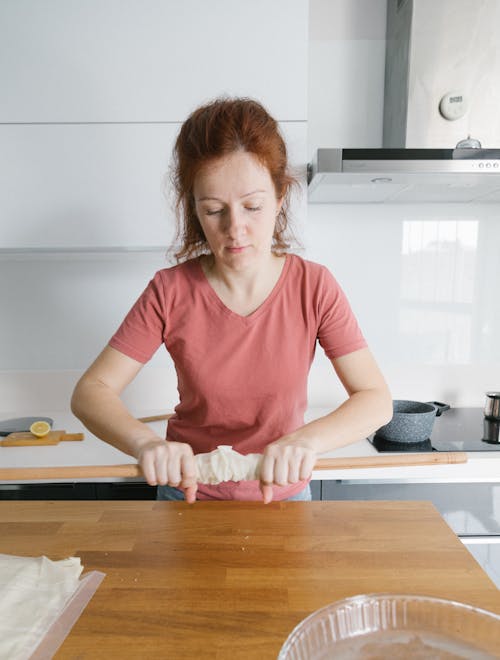 A Woman Preparing Food