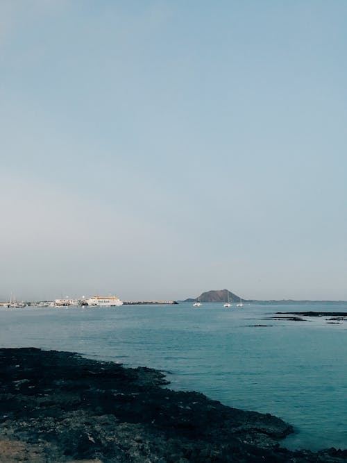 Clear Sky over Sea Shore