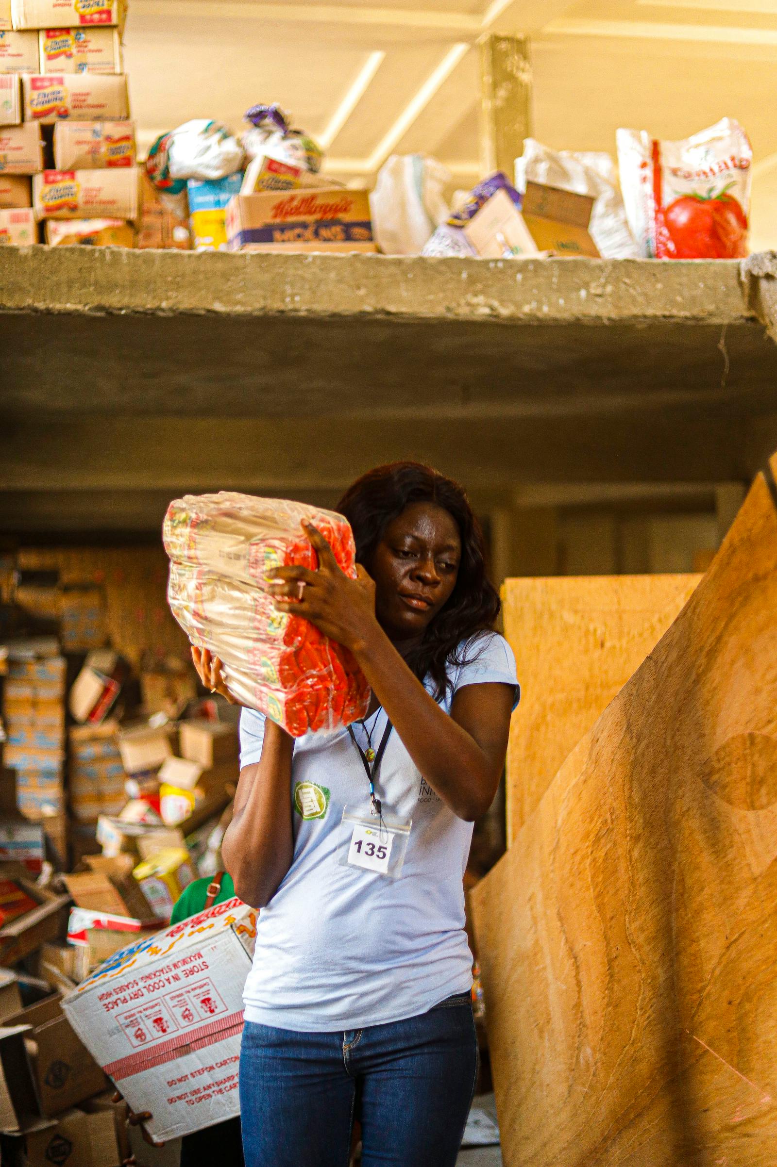 Warehouse and raw material workspace in a growing Nigerian SME