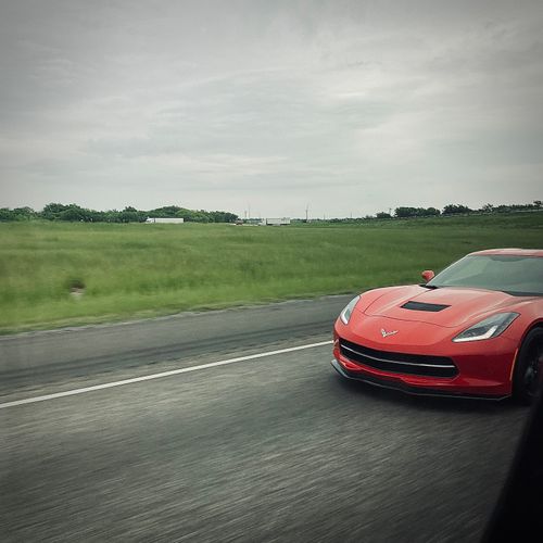 Free stock photo of corvette, fast car, fast driving Stock Photo