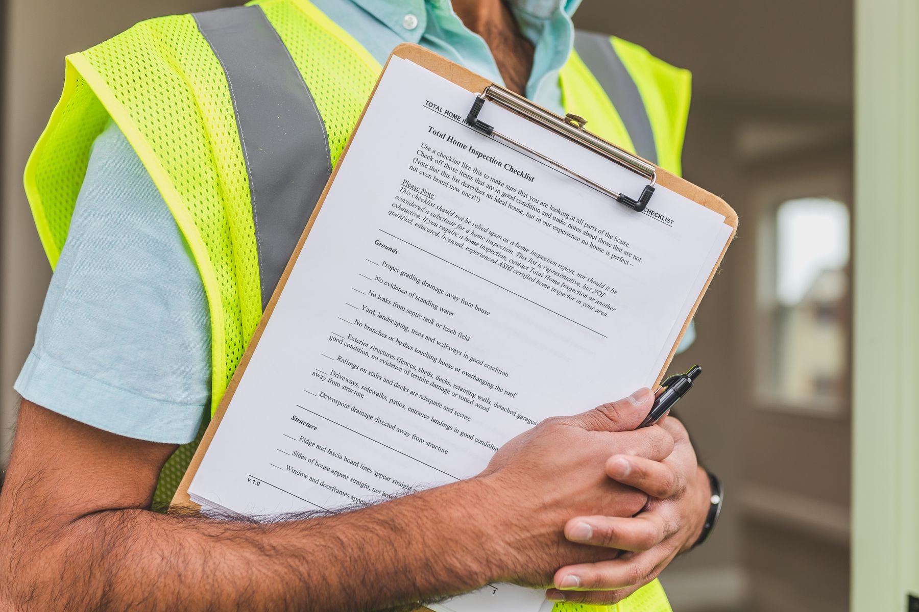 Property survey report checklist