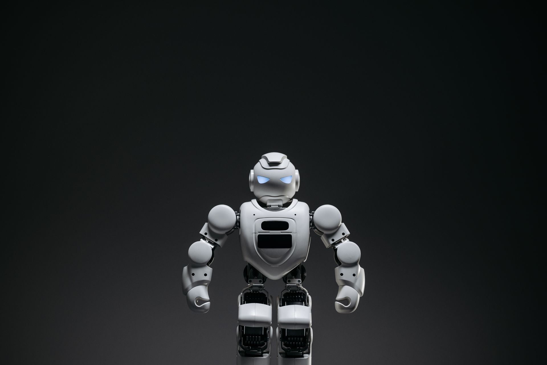 White and Black Toy Robot