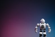 Close Up Shot of White Toy Robot