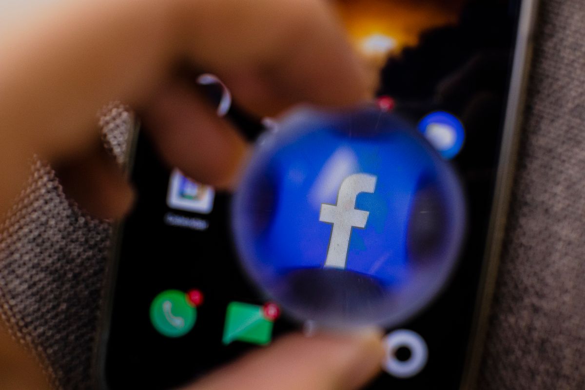Close-up of a smartphone screen used for prospecting local businesses