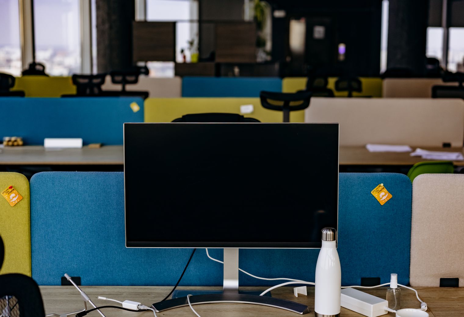 Evesham — office relocation team moving desks and equipment
