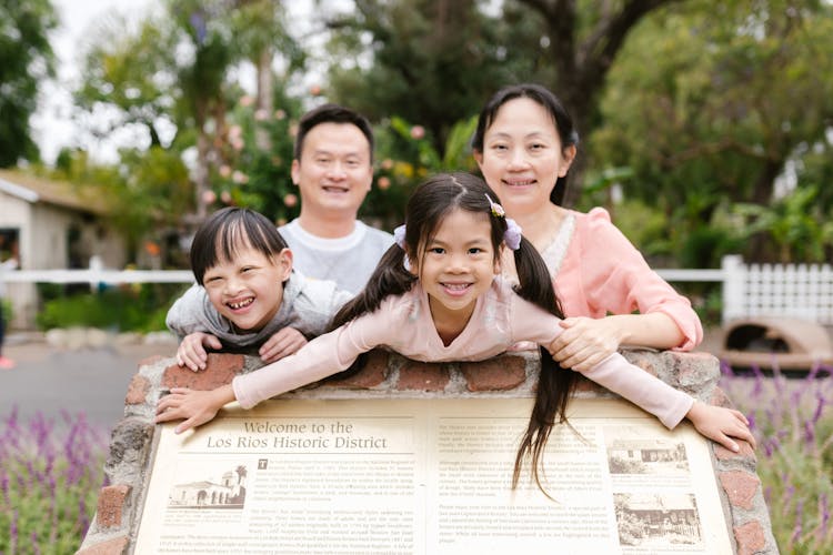 A Happy Family Smiling Together 