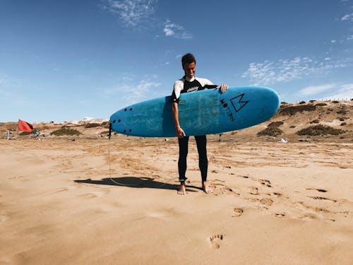 A Surfer at the Beach 