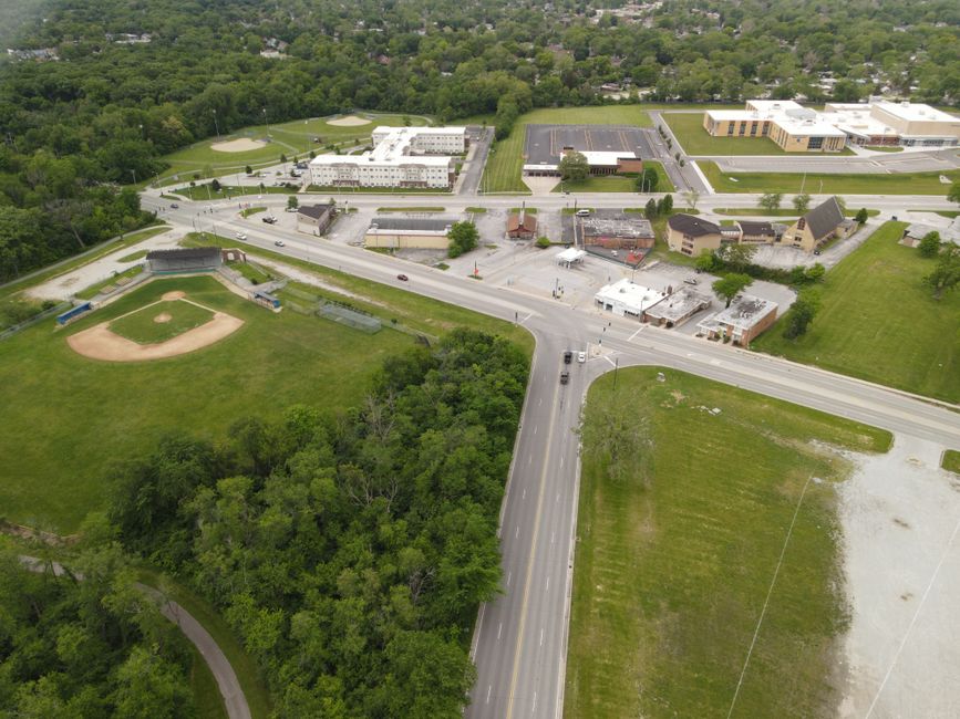 Chicago elementary school aerial