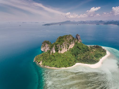 Aerial Shot of an Island