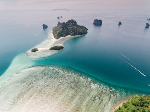 Бесплатное стоковое фото с Аэрофотосъемка, живописный, море