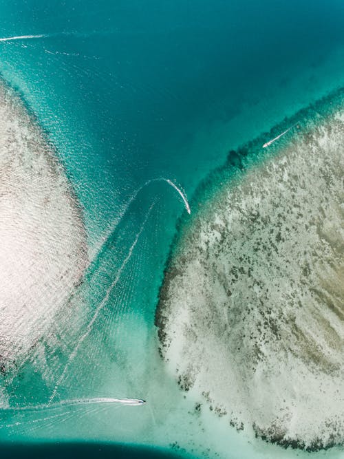 Free Birds Eye View of an Island Stock Photo