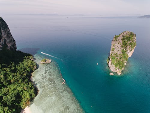 Imagine de stoc gratuită din faleză, fotografie aeriană, fotografie cu drona