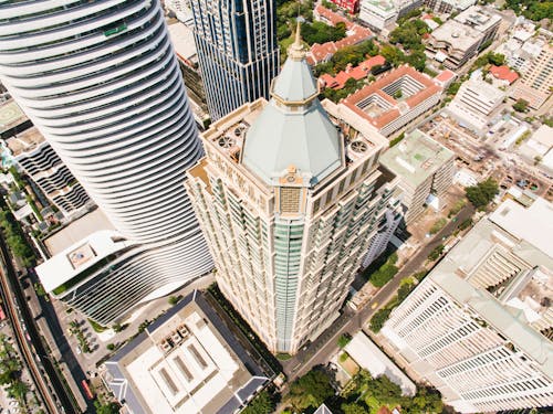 Drone Shot of the Grande Centre Point Ratchadamri