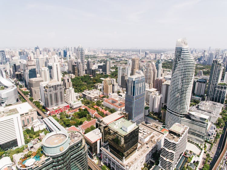 An Aerial Photography Of City Buildings