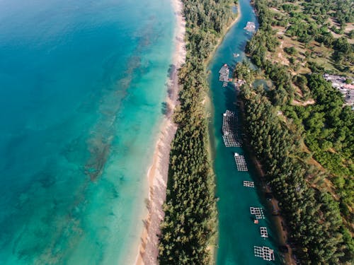 Gratis stockfoto met bij de oceaan, buiten, drone fotografie