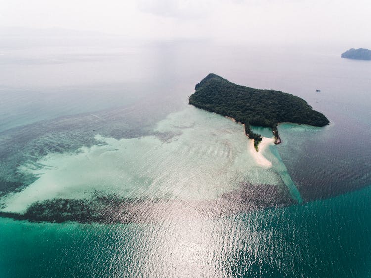 Aerial Photography Of An Island