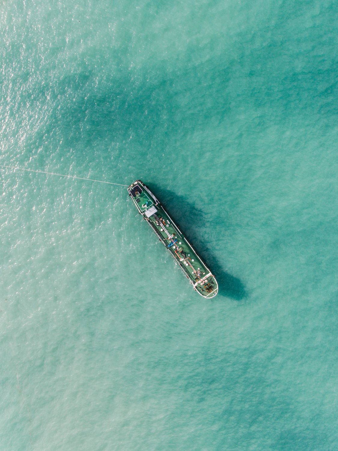 An Aerial Photography of a Sailing Boat on the Sea · Free Stock Photo