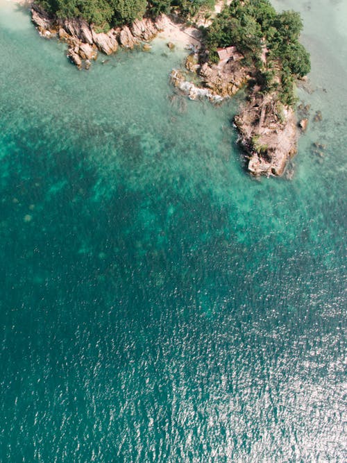 土耳其藍, 垂直拍摄, 海 的 免费素材图片