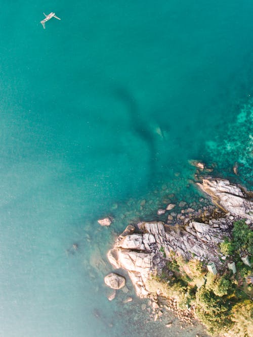 土耳其藍, 垂直拍摄, 岩石形成 的 免费素材图片