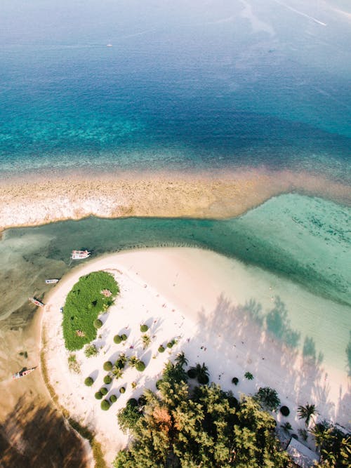 Foto profissional grátis de aerofotografia, ilha, litoral