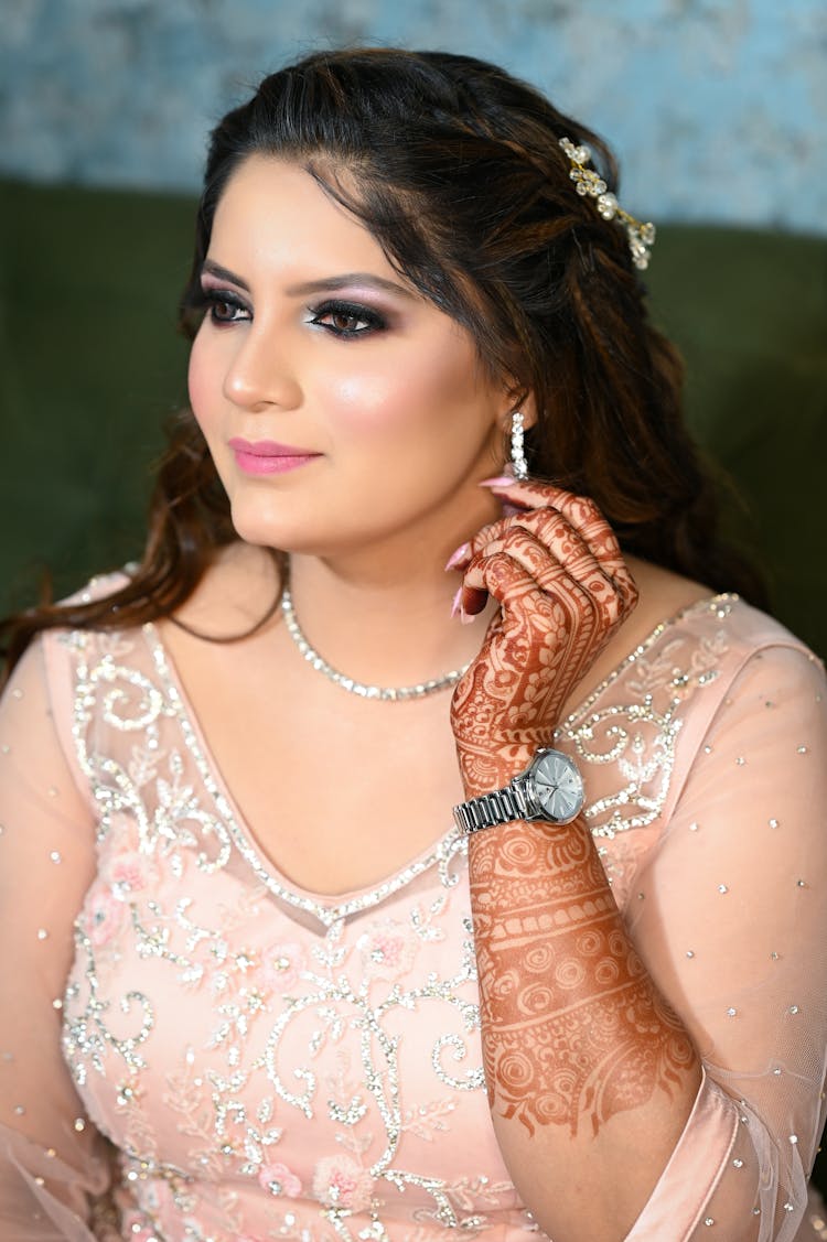 Woman With Henna Tattoo