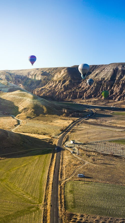 Hot Air Balloons Flying Over Cappadocia 