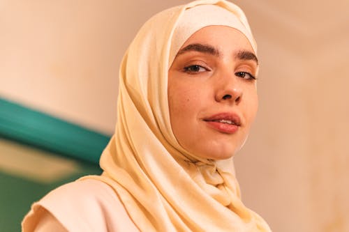 Free A Beautiful Woman Wearing Hijab Stock Photo