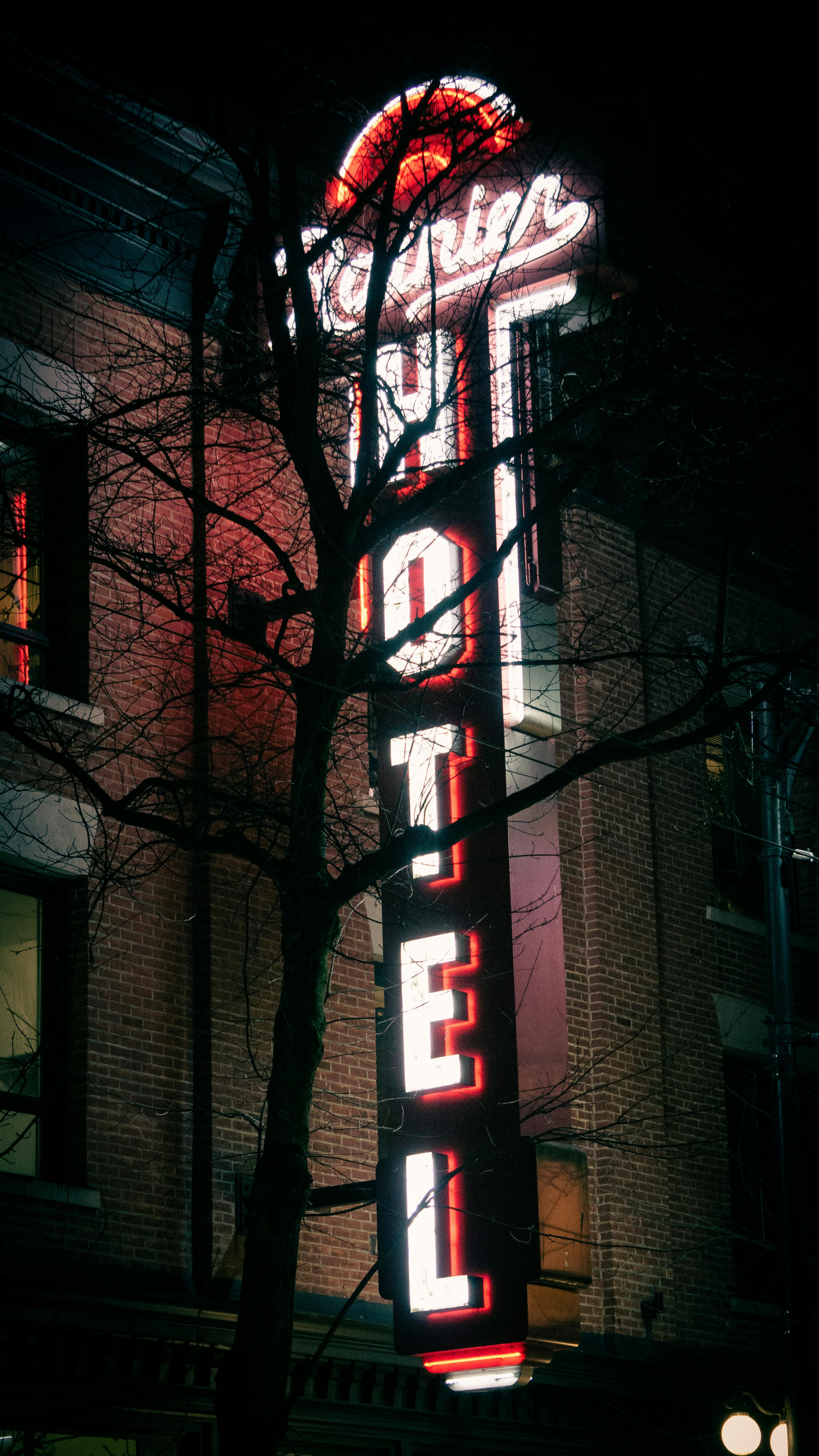 A Hotel Sign. (​ Photo by Gratisography on​ ​ Pexels.com​ )