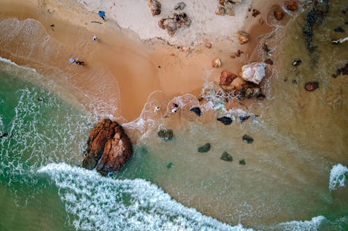 Fotobanka s bezplatnými fotkami na tému breh, fotografia prírody, fotografia z dronu