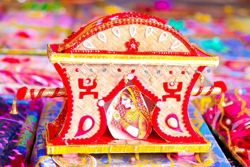 Free Handcrafted vibrant decorative item from Kolkata, India, showcasing Indian culture and tradition. Stock Photo