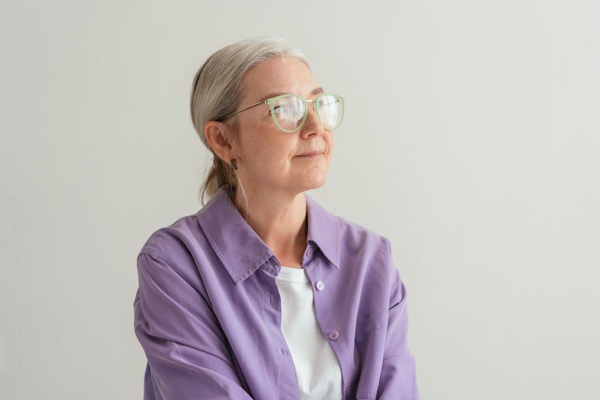 Mature woman portrait — menopause
