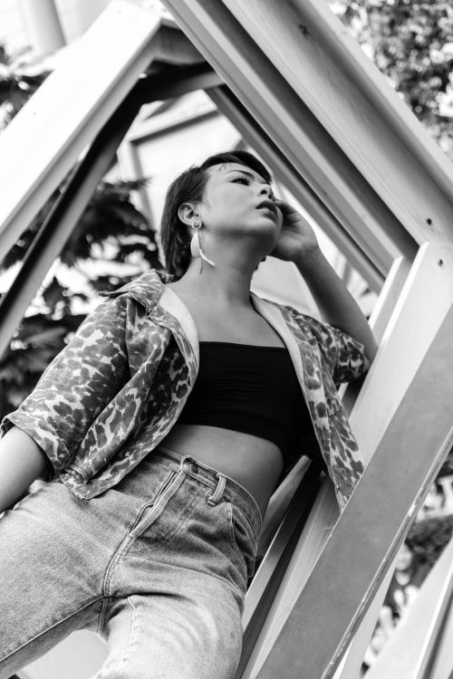 Free stock photo of asian, beautiful, black and white Stock Photo