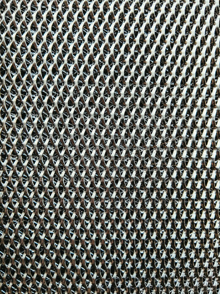 Close Up Of Metalic Net