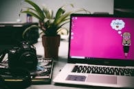 Turned On Laptop Computer