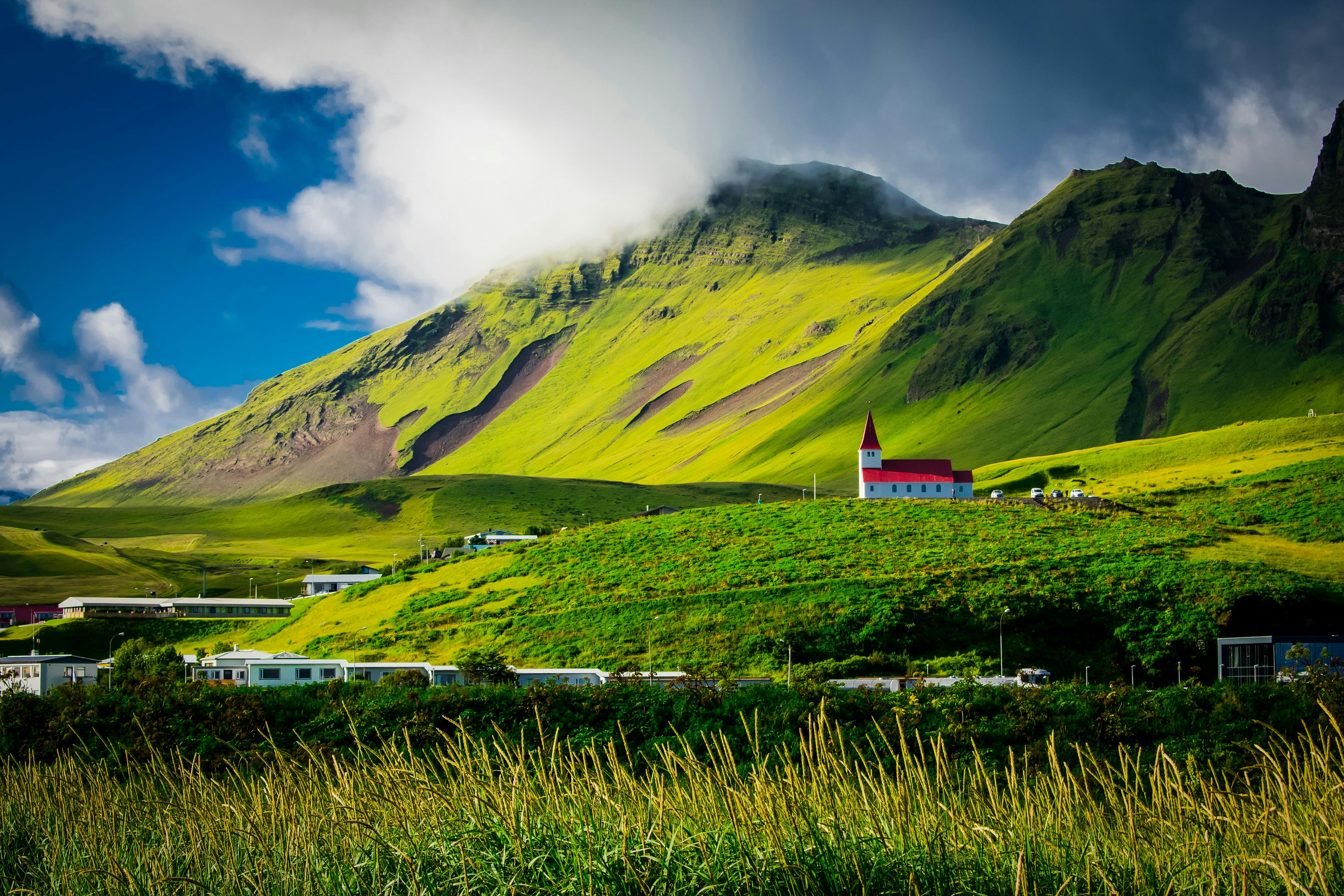 Mountains Wallpaper 4K, Path, Hill, Spring, Aesthetic