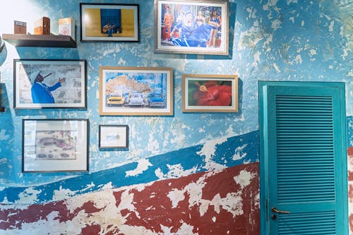 A Variety of Paintings Hanging on a Wall