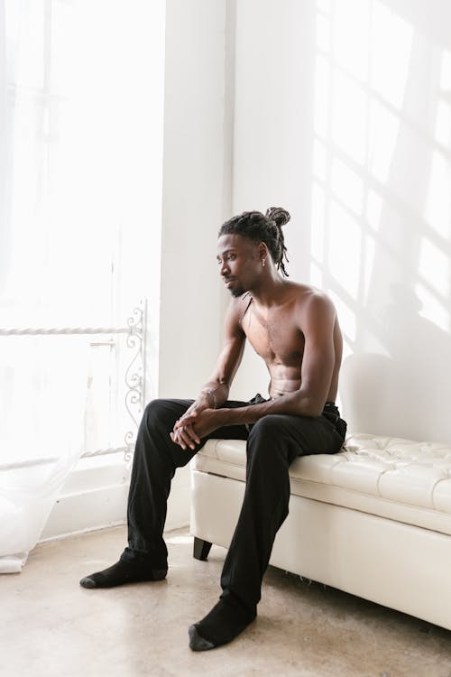 Imagine de stoc gratuită din afro-american, bărbat de culoare, fără cămașă