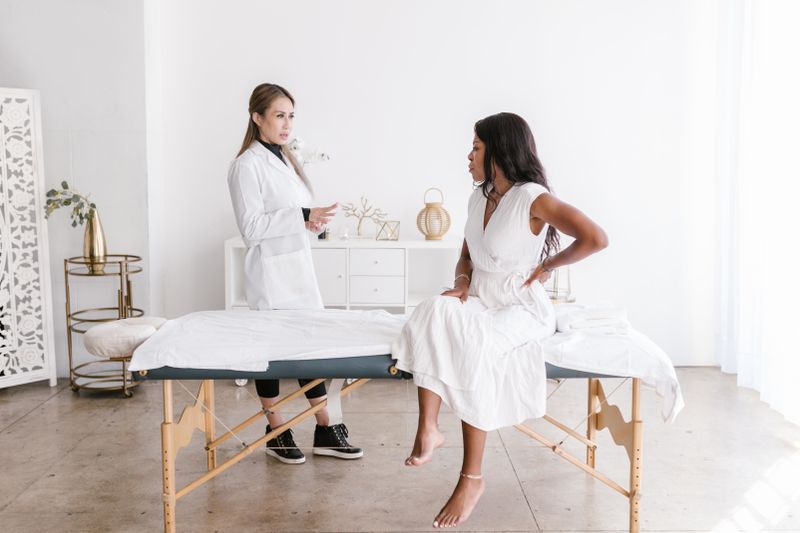 Doctor talking through a treatment plan with a patient