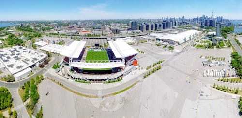 Drone Shot of BMO Field in Toronto