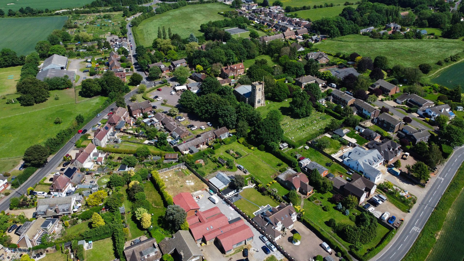 English residential rooftops representing Sheffield and South Yorkshire