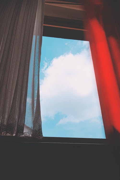 A Curtain on Window