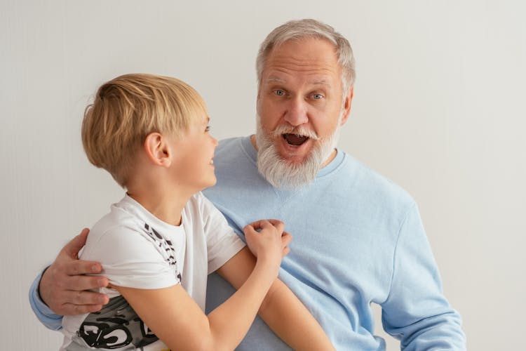 Man With His Grandson