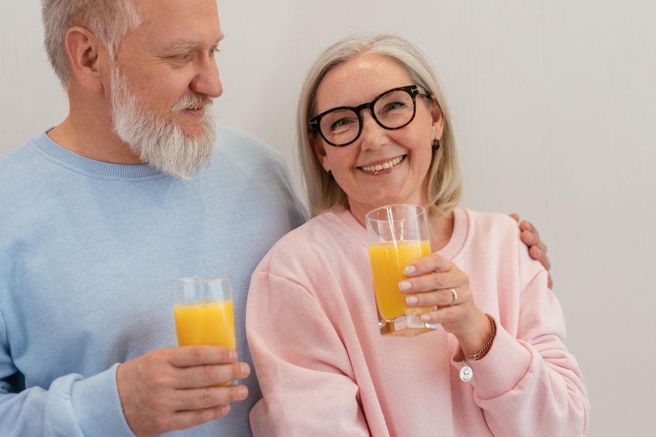 elderly couple happy sharp mind