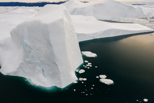 An Aerial Photo of a Glacier