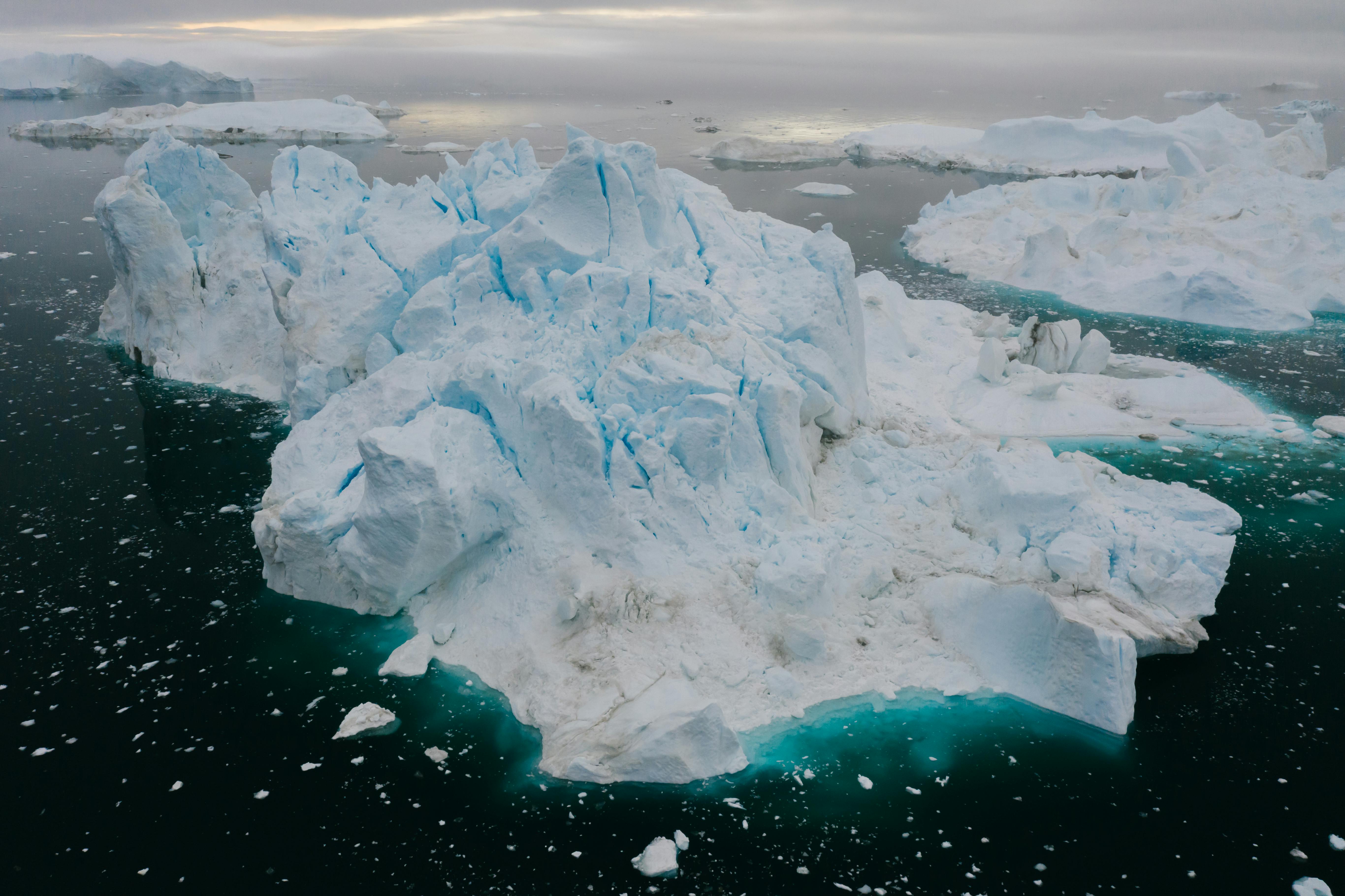 Massive iconic iceberg turns blue and is 