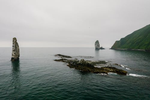 Sea Stacks in the Ocean