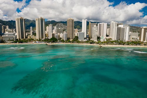 Ilmainen kuvapankkikuva tunnisteilla droonikuva, havaiji, kaupungit